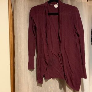 Maroon cardigan